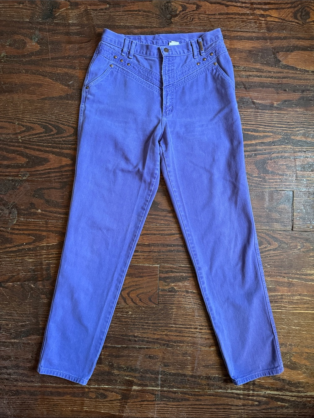 VTG 90s Rockies High-Rise Violet Slim Jeans Size 34/15 - Made In Mexico